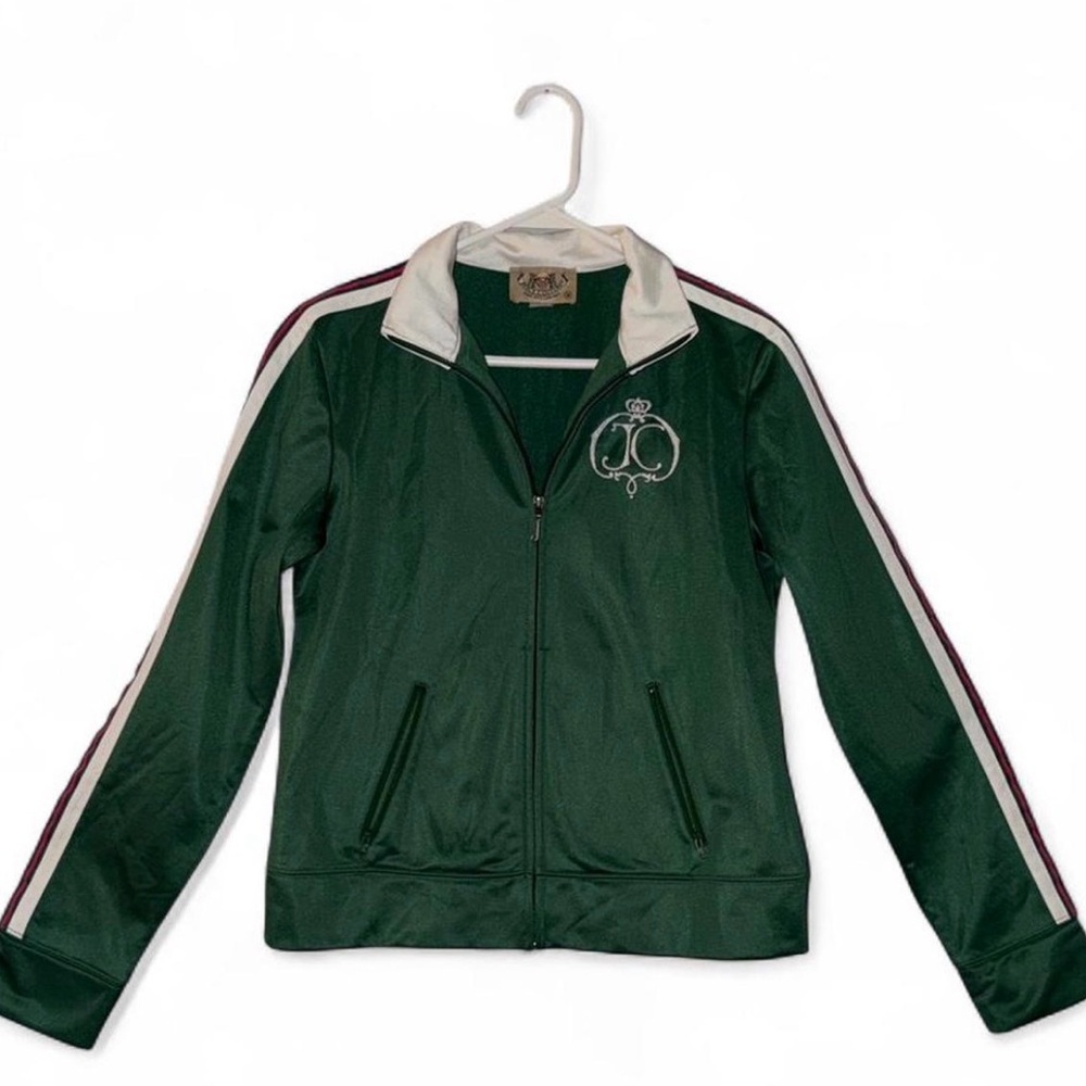 Juicy Couture Forest Green and Cream Jacket